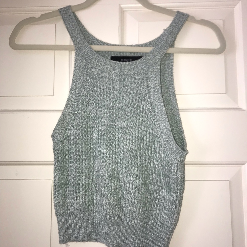 Forever 21 Turquoise Knit Tank Top